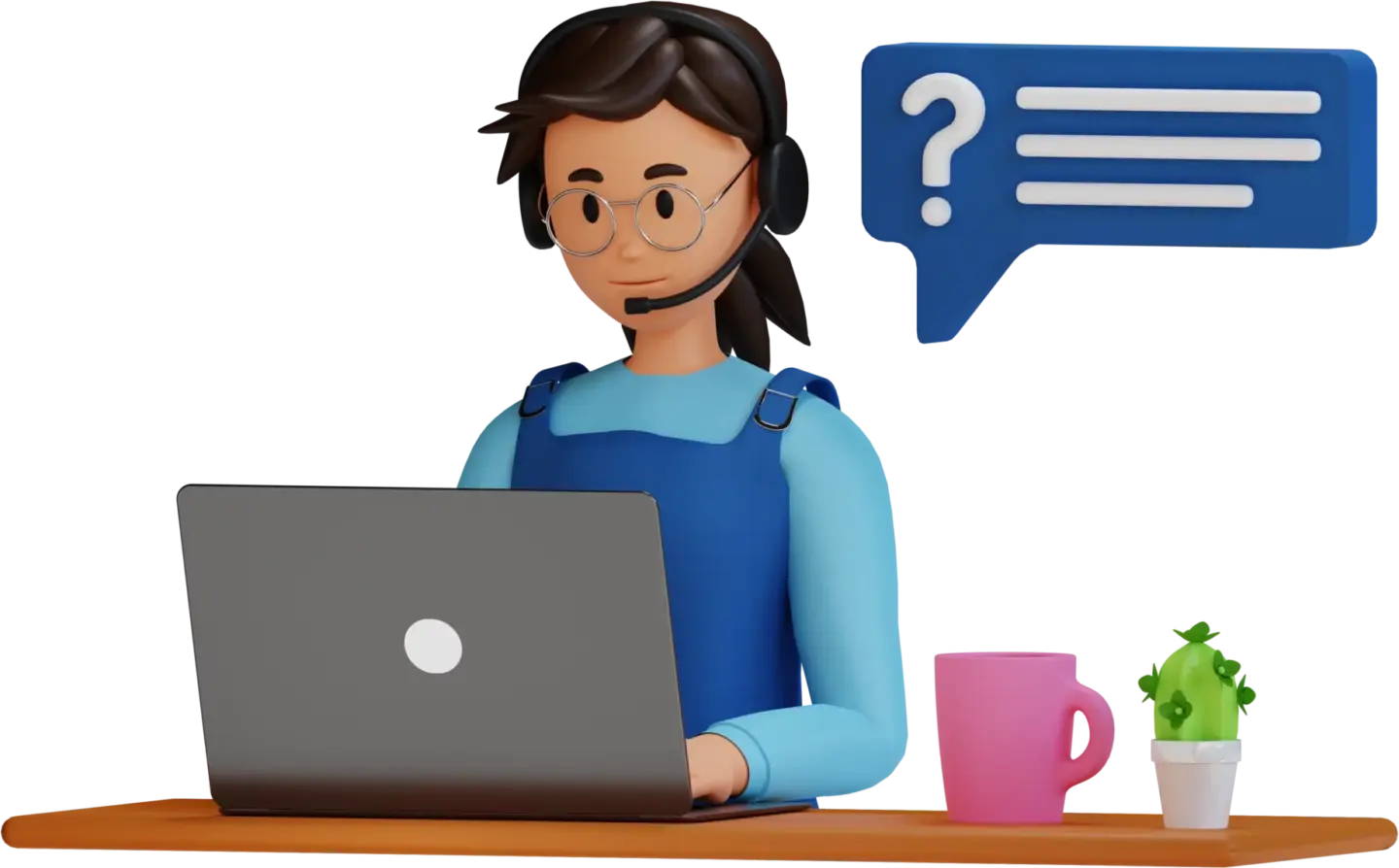 3D customer service representative